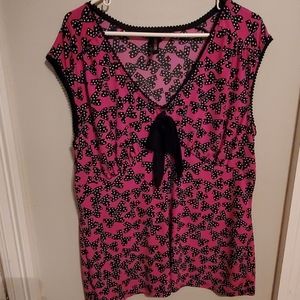 Torrid Retro Chic bow print top